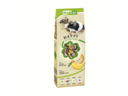 NESTOR HAPPY krmivo pre pieskomily a myši s banánmi a ryžou 500g