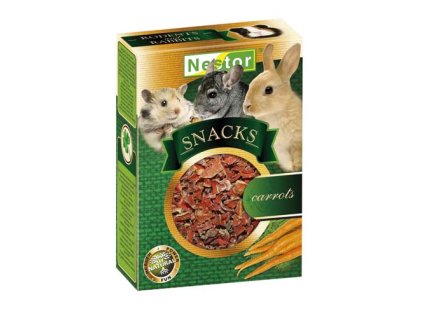 NESTOR SNACKS CARROST 40g sušené mrkvové chipsy, pochúťka pre hlodavce