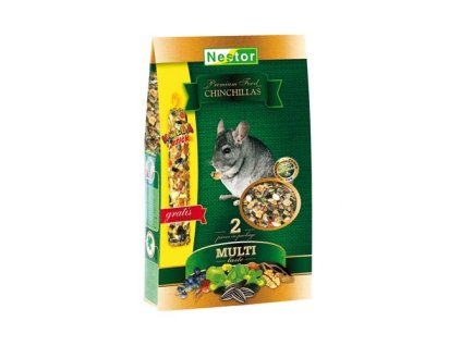 NESTOR PREMIUM Prémiové krmivo pre činčily 1400ml/575g +Tyčinka zdarma