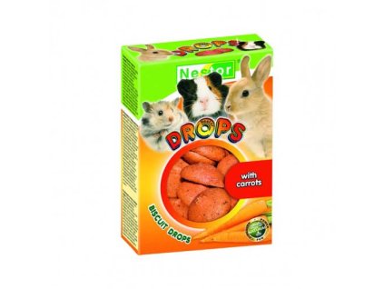 NESTOR BISCUIT DROPS 35g piškóty pre hlodavce s mrkvou