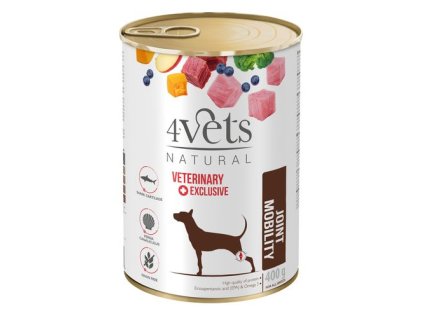 4Vets NATURAL VETERINARY EXCLUSIVE JOINT MOBILITY 400g pre psov na kĺby a mobilitu