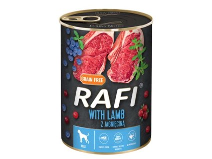 RAFI paštéta s jahňacím mäsom, čučoriedkami a brusnicami 400g - konzerva