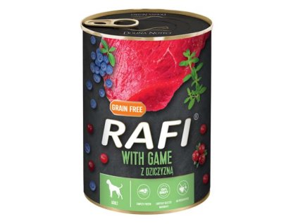RAFI paštéta so zverinou, čučoriedkami a brusnicami 400g - konzerva