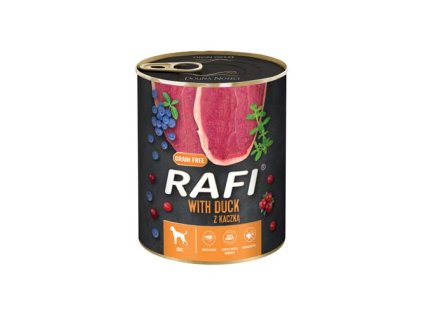 RAFI paštéta s kačkou, čučoriedkami a brusnicami 800g - konzerva