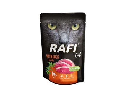 RAFI Cat Grain Free - Bezlepková kapsička s kačacím mäsom pre mačky 100g