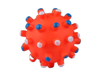 COBBYS PET AIKO FUN Lopta s pichliačmi 11cm gumená hračka pre psov