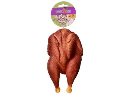 COBBYS PET AIKO FUN Grilované kura 19x10x8,5cm pískacia hračka pre psov