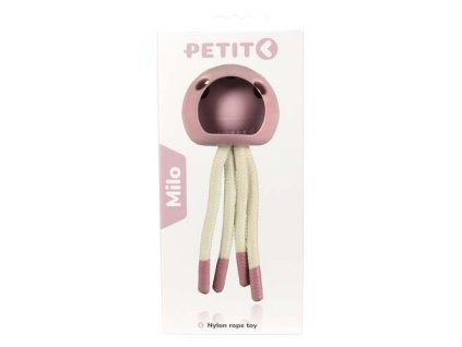 EBI PETIT MILO Hryzátko pre šteňatá a dospelých psov malých plemien ružová chobotnica 18x7x7cm