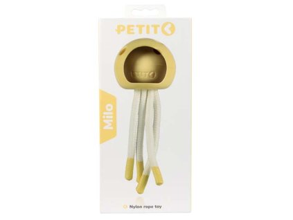 EBI PETIT MILO Hryzátko pre šteňatá a dospelých psov malých plemien žltá chobotnica 18x7x7cm