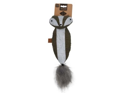 EBI D&D Plyšový skunk plnený catnipom -zelený 40x11cm