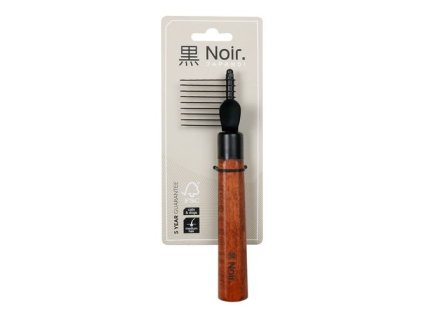 EBI NOIR JAPANDI Hrebeň prerezávač so zahnutými zubami (s 9 krátkymi zubami) S 18x4,5x2,5cm