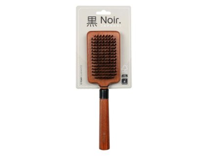 EBI NOIR JAPANDI Nylonová kefa na srsť s rukoväťou z bukového dreva 25x7x3cm
