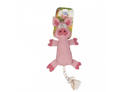 DUVO+ Farm Friends prasiatko Pia 50cm hračka pre psov