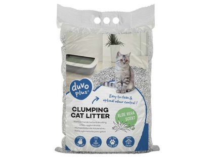 DUVO+ Hrudkujúca podstielka pre mačky s vôňou aloe vera 12kg