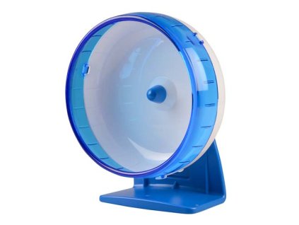 DUVO+ Tichý plastový kolotoč pre drobné hlodavce modrý priemer 12cm