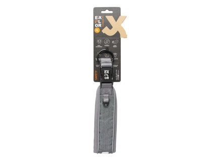 DUVO+ EXPLORER Ultimate fit CONTROL Prémiový obojok vyrobený z priedušných látok XL 52-61cm sivý