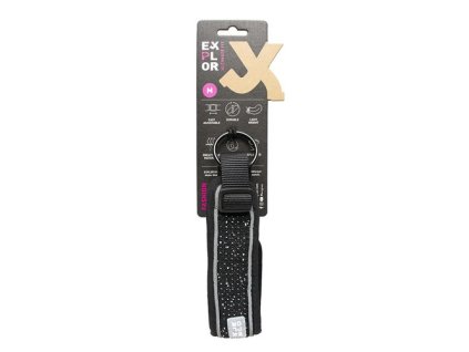DUVO+ EXPLORER Ultimate fit CONTROL Prémiový obojok vyrobený z priedušných látok M 39-44cm granitovo čierny