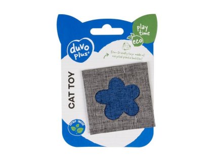 DUVO+ Eco hračka pre mačky s catnipom a kvetinovým vzorom 8x8x1cm