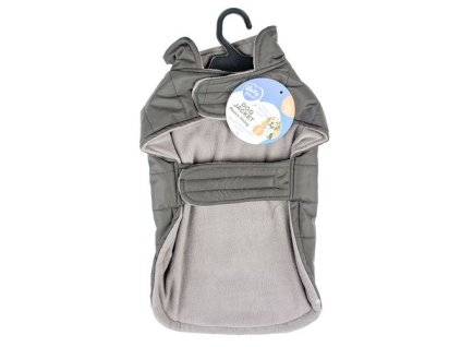 DUVO+ vodeodolná zimná vesta pre psov M 50cm čierna