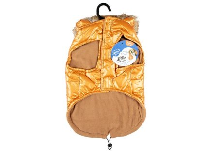 DUVO+ zimná bunda pre psov XL 70cm oranžová