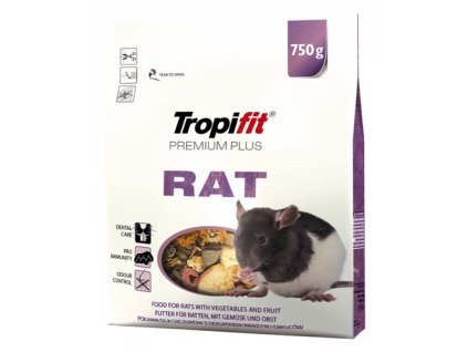 TROPIFIT Premium Plus Rat 750g krmivo pre potkany