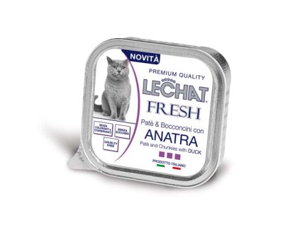 MONGE LECHAT FRESH Pate a kúsky kačica 100g pre dospelé mačky