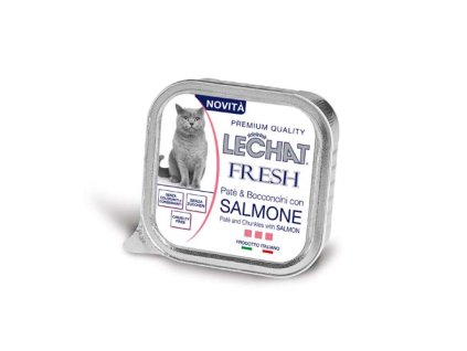 MONGE LECHAT FRESH Pate a kúsky losos 100g pre dospelé mačky