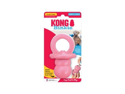 KONG Puppy Binkie gumená hračka pre šteňatá S 13x7x7cm mix farieb