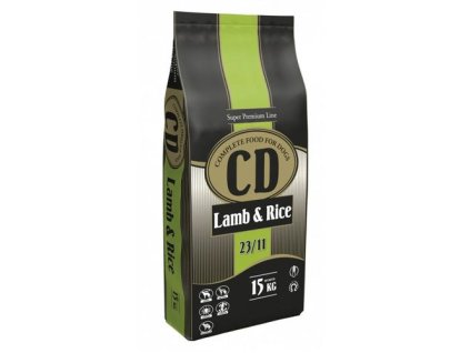 DELIKAN CD Lamb and Rice 23/11 15kg Kompletné superprémiové krmivo s jahňacím mäsom a ryžou pre psy stredných a veľkých plemien