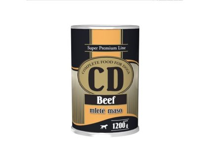DELIKAN CD Beef 1200g hovädzia konzerva zo 100% mäsa pre psov