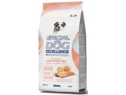 MONGE SPECIAL DOG EXCELLENCE MONOPROTEIN 3kg losos - monoproteinové krmivo pre psov všetklých plemien