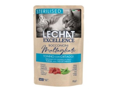 MONGE LECHAT Maltagliati Sterilised kapsička pre sterilizované mačky- tuniak so zeleninou 85g / 1ks