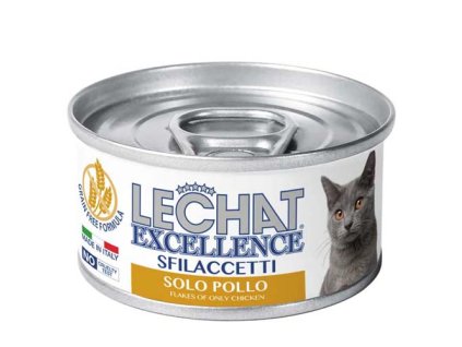 MONGE LECHAT EXCELLENCE FLAKES kompletné krmivo pre dospelé mačky s kuracím mäsom 80g