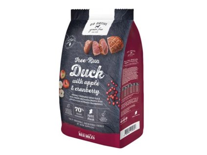 GO NATIVE Duck with Apple and Cranberry 4kg ultraprémiové krmivo pre psov s kačacím mäsom, jablkom a brusnicou