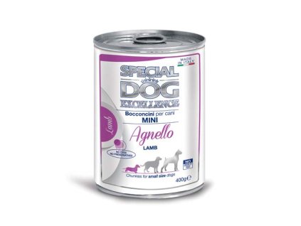 MONGE SPECIAL DOG EXCELLENCE MINI ADULT jahňa kúsky 400g konzerva