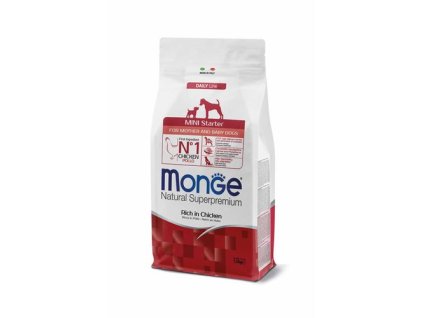 MONGE Natural Superpremium Mini Starter 1,5kg krmivo pre gravidné a dojčiace suky a šteňatá malých plemien