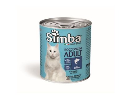 MONGE SIMBA Cat Chunks with tuna 720g konzerva pre dospelé mačky s tuniakom