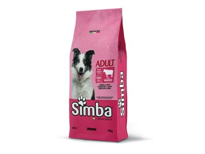 MONGE SIMBA Dog Beef 20kg kompletné suché krmivo pre dospelých psov s hovädzím mäsom