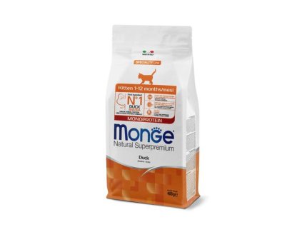 MONGE Natural Superpremium Kitten 400g monoproteínové krmivo s kačacím mäsom pre mačiatka