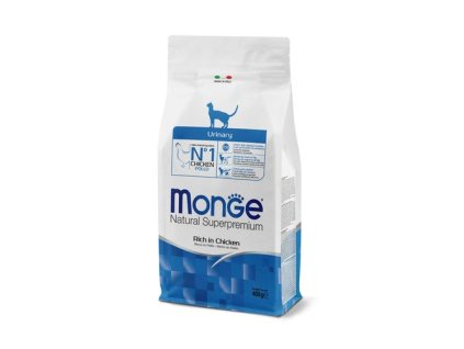 MONGE Natural Superpremium Urinary 400g suché krmivo pre dospelé mačky pre zdravé močové cesty