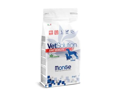 MONGE VetSolution Dog Joint Mobility 2kg diétne suché krmivo na podporu kĺbov v prípade osteoartrózy u psov