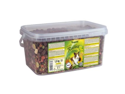 TROPIFIT Rabbit 3l/1,5kg kompletné krmivo pre králiky -vedro