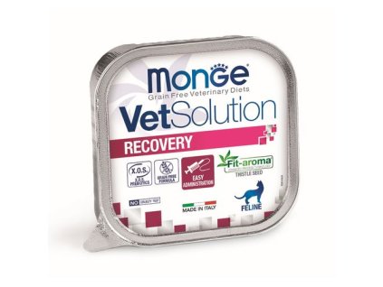 MONGE VetSolution Cat Recovery 100g paštéta pre mačky na nutričnú regeneráciu a rekonvalescenciu