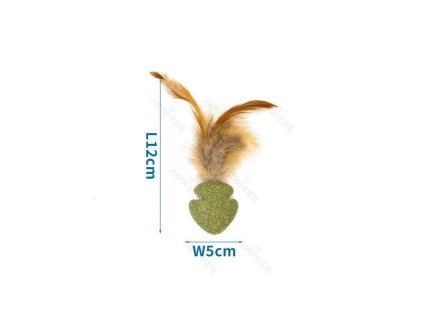 hracka pre macku nobleza prirodny catnip s pierkom 12cm