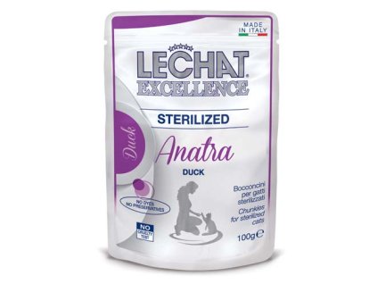MONGE LECHAT EXCELLENCE STERILIZED kačica 100g kapsička