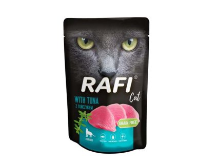 RAFI Cat Sterilized Grain Free - Bezlepková kapsička s tuniakom pre sterilizované mačky 100g