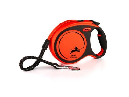 flexi Xtreme L popruh 8m, oranžová do 65kg s pružným Soft-Stop pásikom