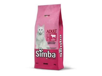 MONGE SIMBA Cat Beef 20kg kompletné suché krmivo pre dospelé mačky s hovädzím mäsom