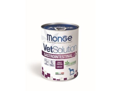 MONGE VetSolution Dog Gastrointestinal 400g vlhké diétne krmivo pre psov na zníženie akútnych porúch črevného vstrebávania