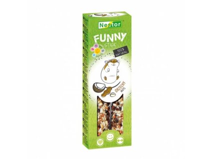 NESTOR GreenLine PREMIUM PLUS Sticks for rodents and rabbits NUTS 2ks/110g